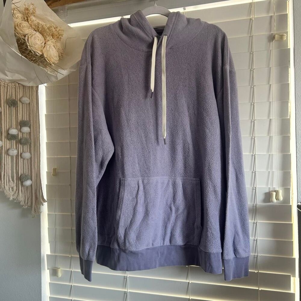 Feat Lavender Purple blanket blend Fleece Pullover Hoodie comfy Athleisure XL